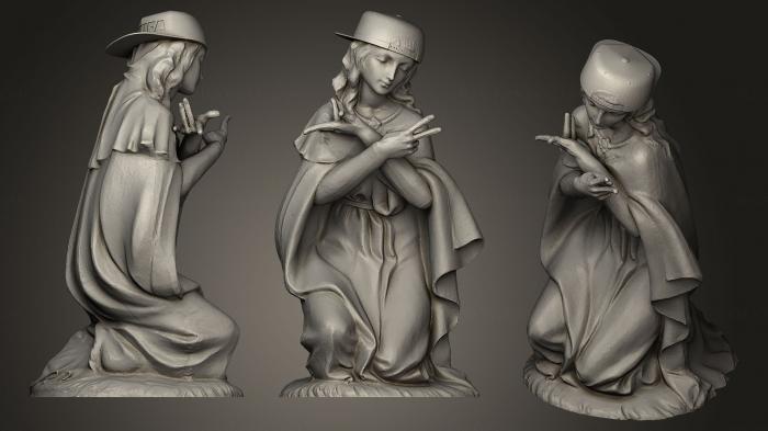 Figurines of girls (STKGL_0420) 3D model for CNC machine